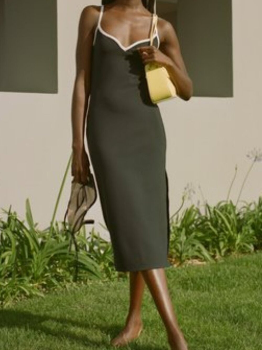 Abercrombie & Fitch Women's Midi Dress In Olive Size Small